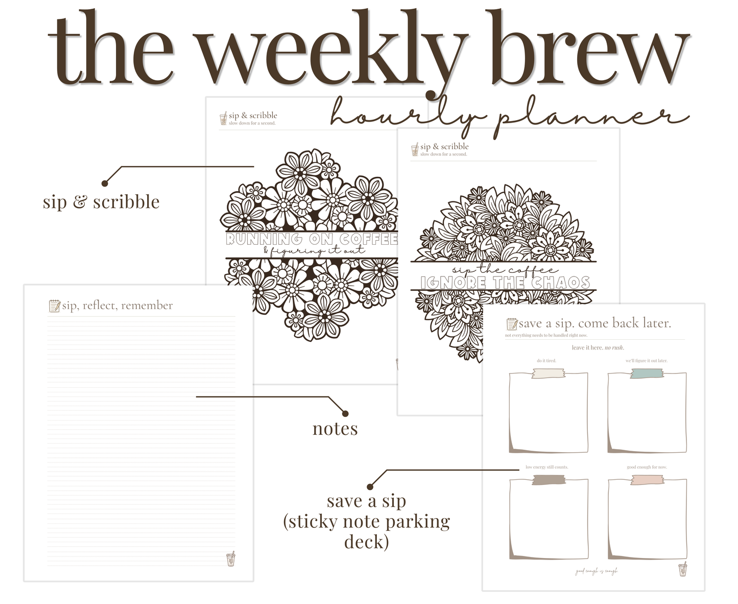 hourly planner | disc-bound | the weekly brew